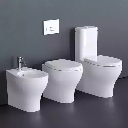 GALASSIA Eden WC art 7213 art 7214 art 7217 Low-poly 3D model