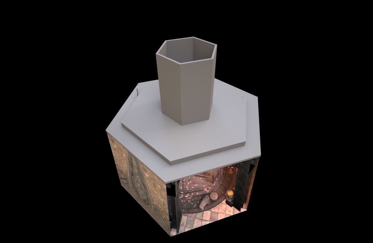 Viking tomb 3D model_2