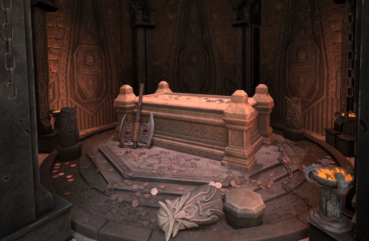 Viking tomb 3D model_1
