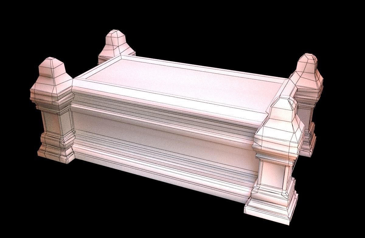 Viking tomb 3D model_11