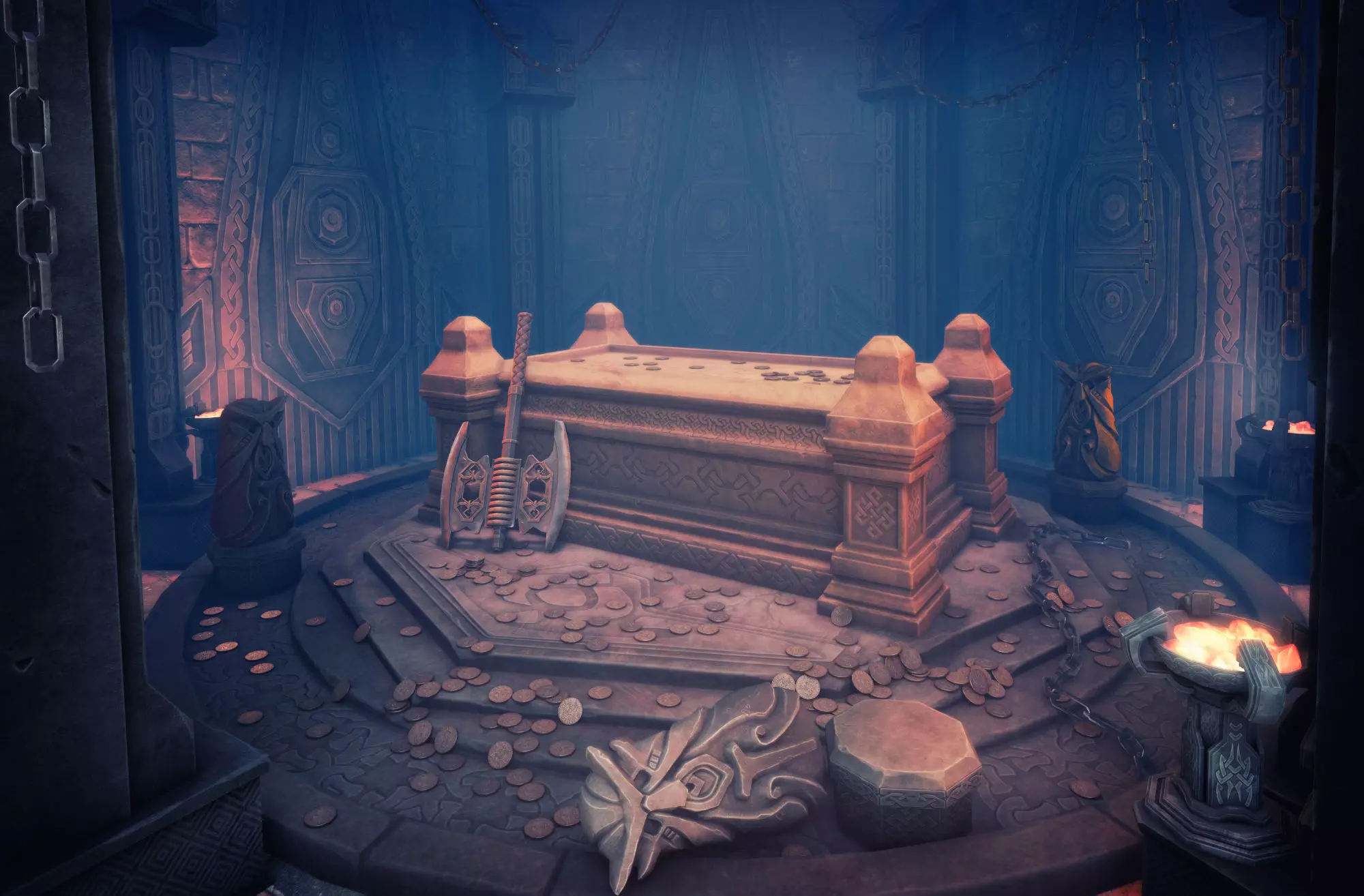 Viking tomb 3D model_0