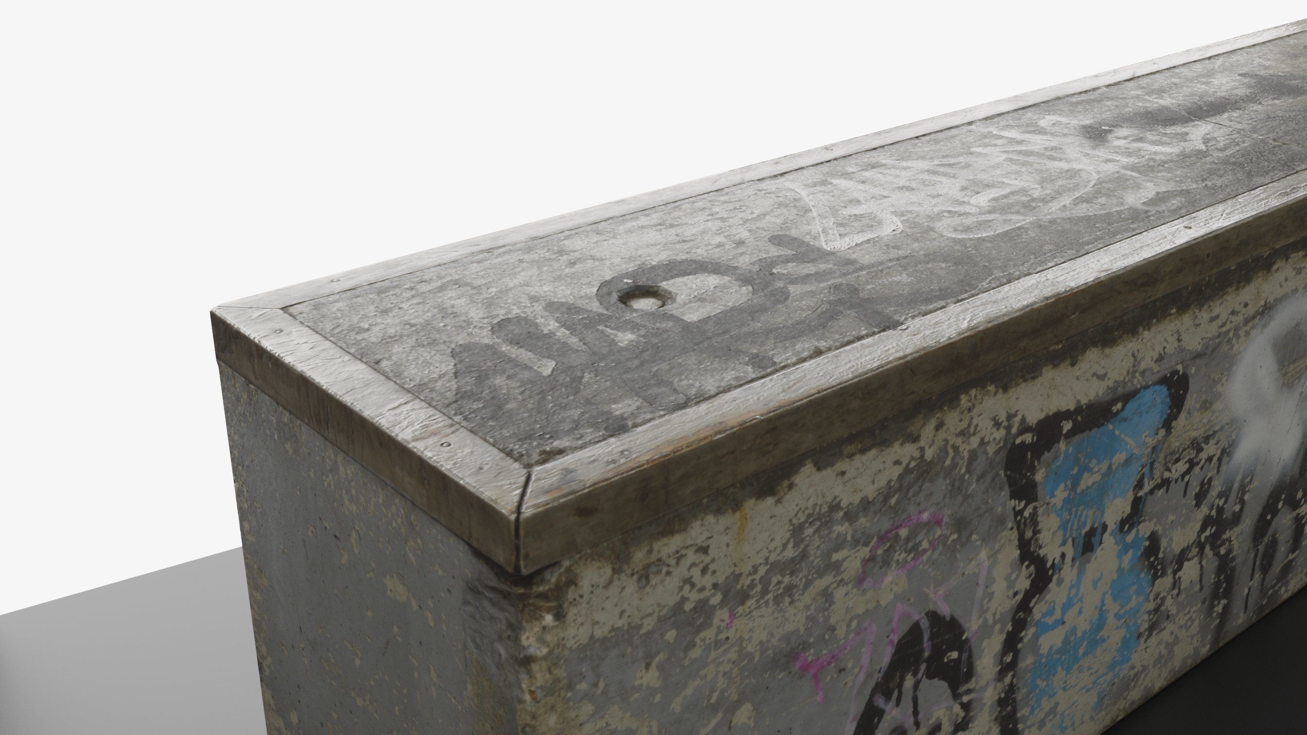 Small Skatepark Ramp Low-poly 3D model_3