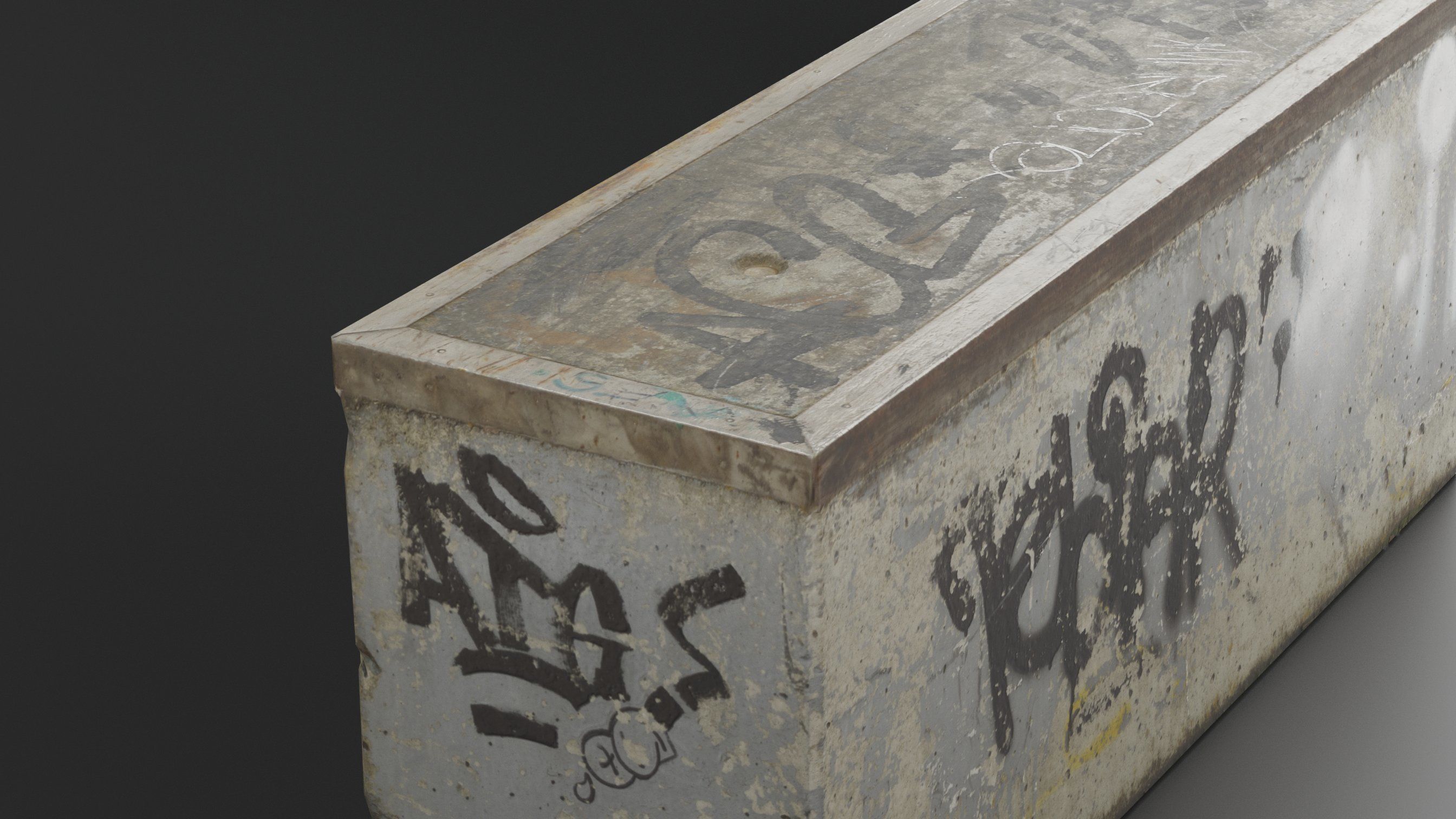 Small Skatepark Ramp Low-poly 3D model_4