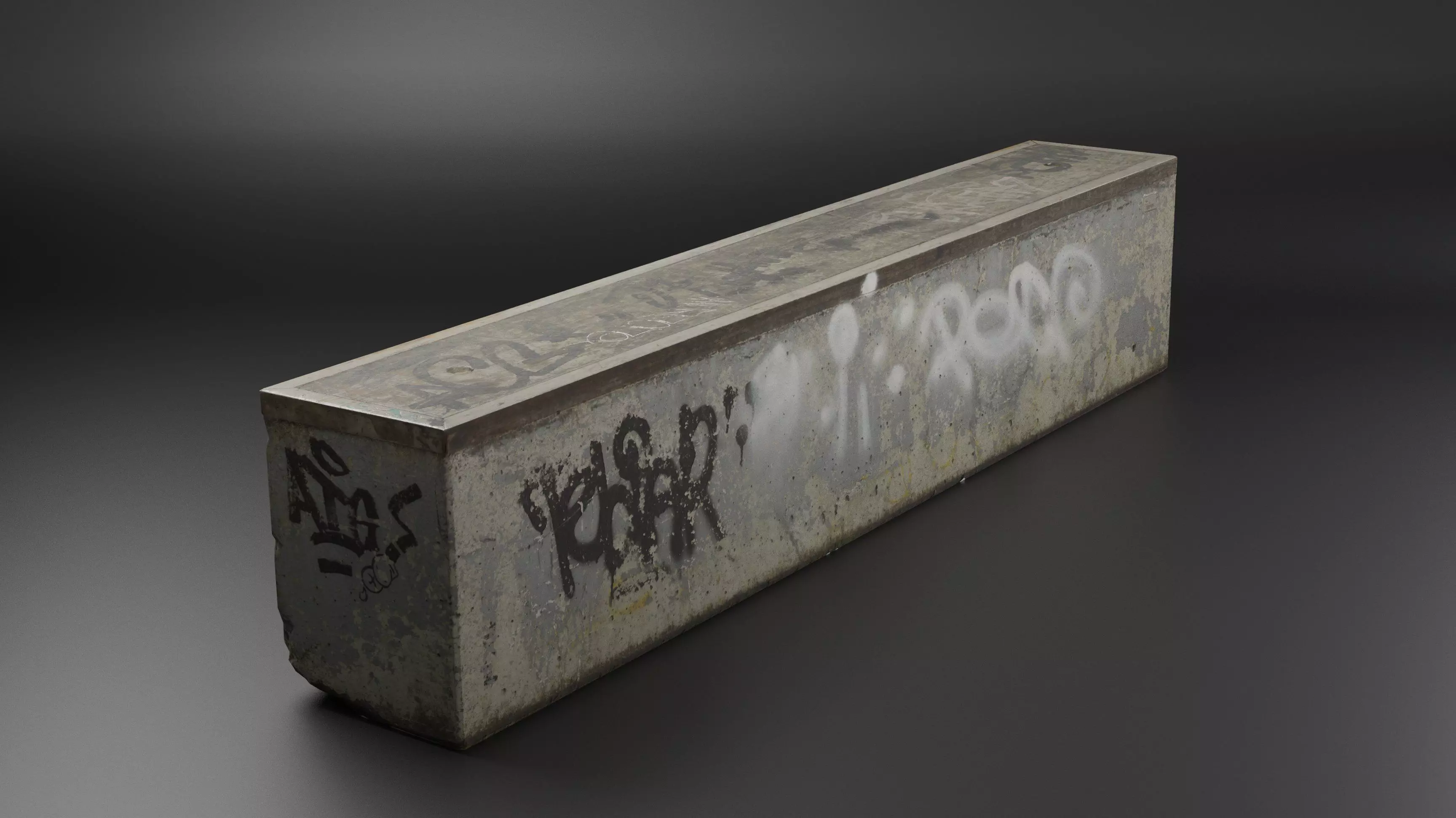 Small Skatepark Ramp Low-poly 3D model_0