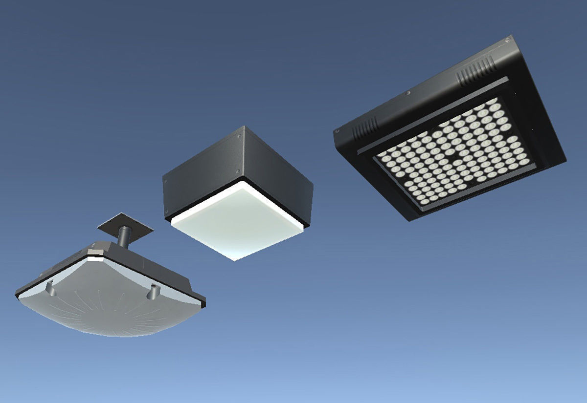 Indoor Parking Lot Low-poly 3D model_29