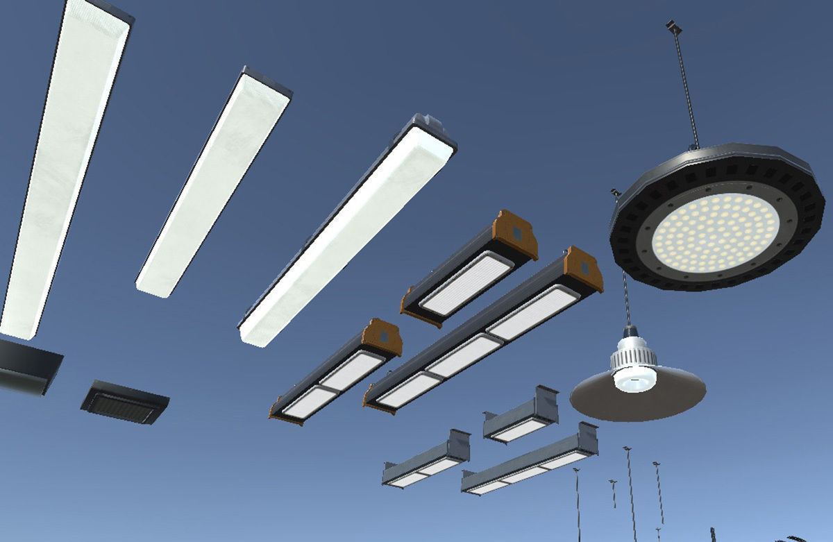 Indoor Parking Lot Low-poly 3D model_28