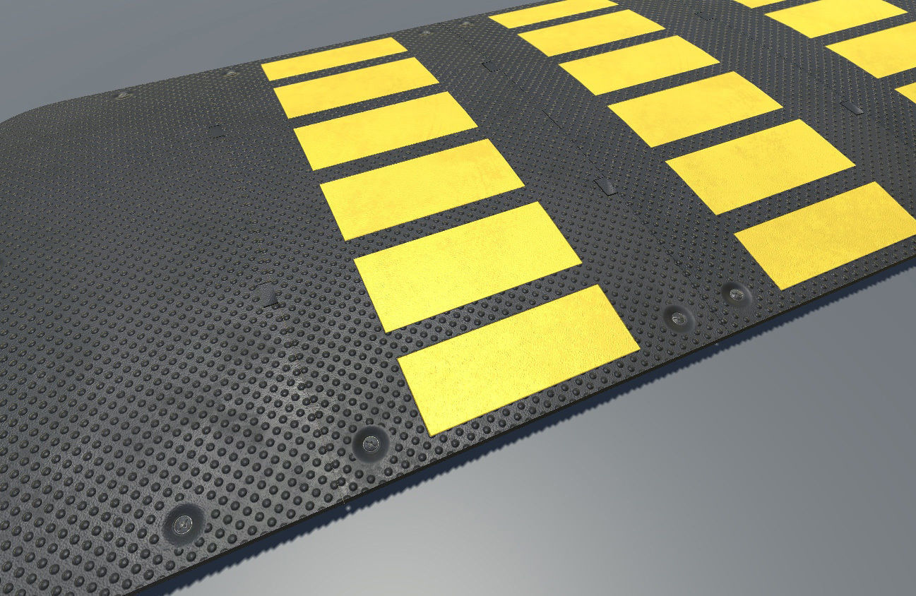 Indoor Parking Lot Low-poly 3D model_34