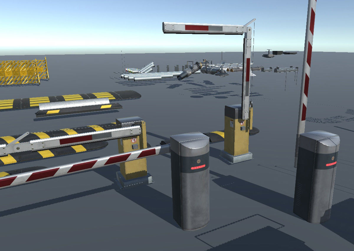 Indoor Parking Lot Low-poly 3D model_24