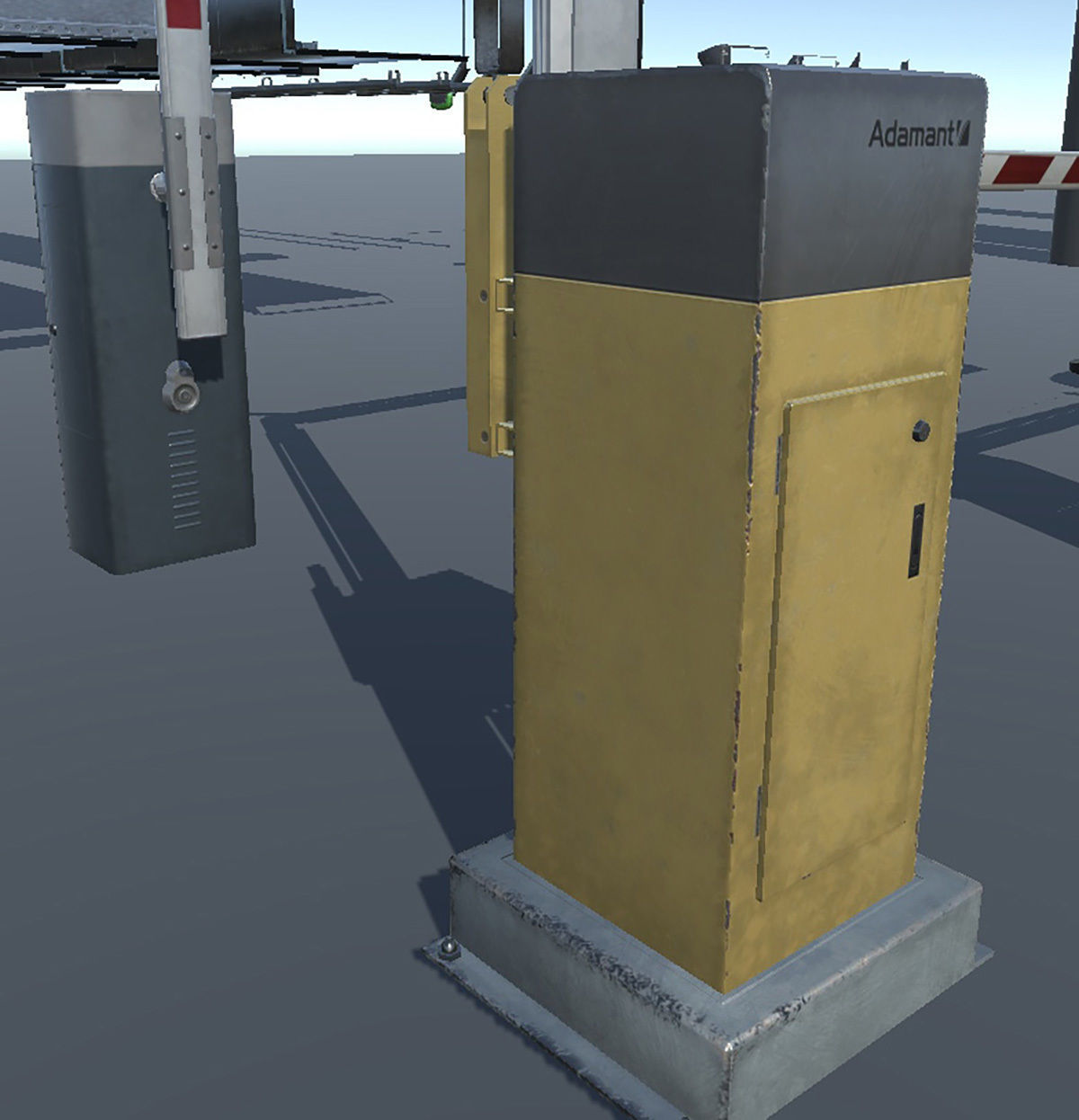 Indoor Parking Lot Low-poly 3D model_25