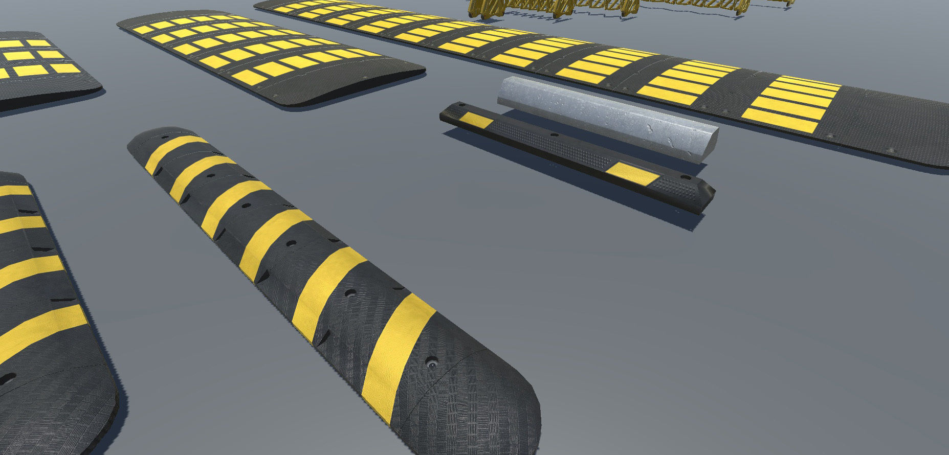 Indoor Parking Lot Low-poly 3D model_33