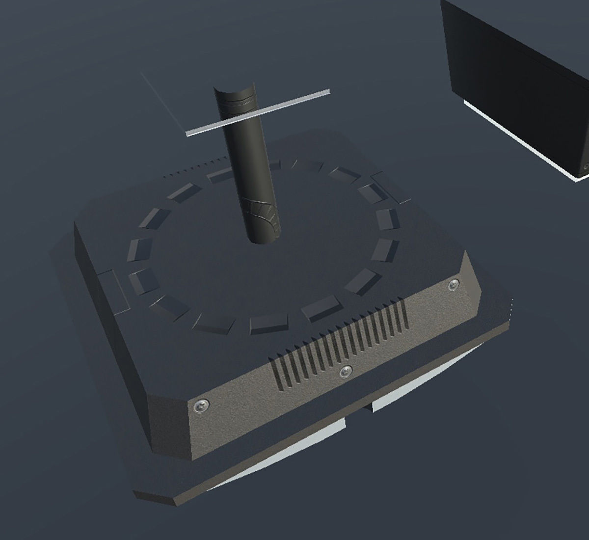 Indoor Parking Lot Low-poly 3D model_30