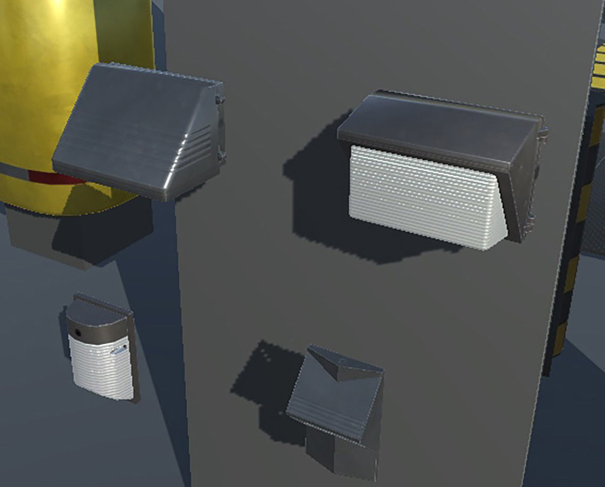 Indoor Parking Lot Low-poly 3D model_21