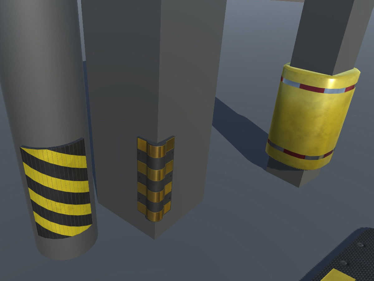 Indoor Parking Lot Low-poly 3D model_22