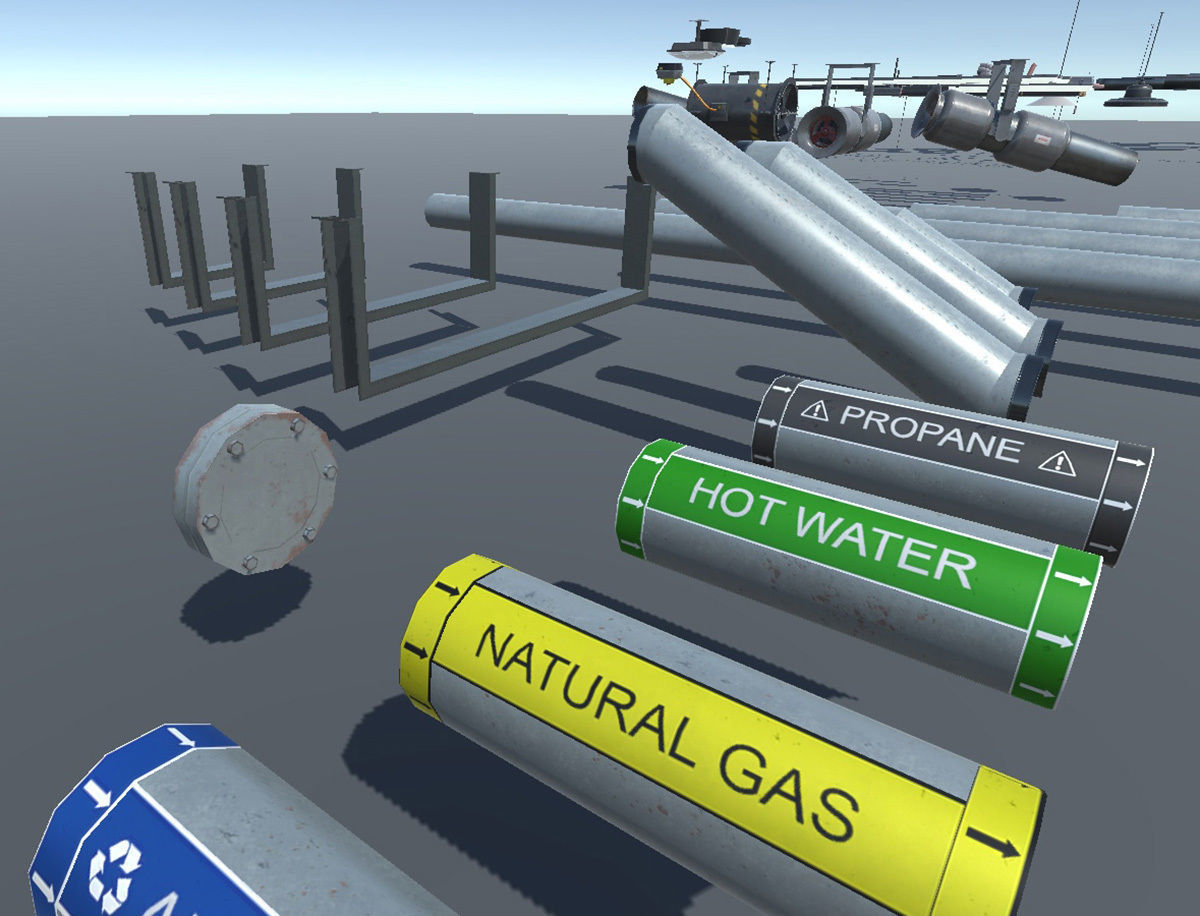 Indoor Parking Lot Low-poly 3D model_11