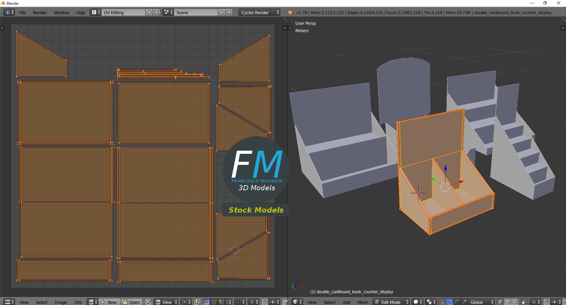 Counter display mockups 3D model_10
