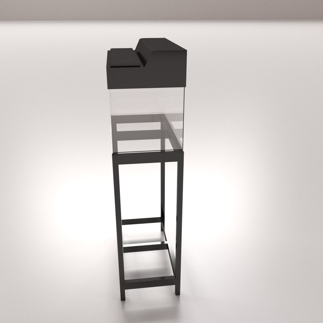 Aquarium with Stand 3D model_2