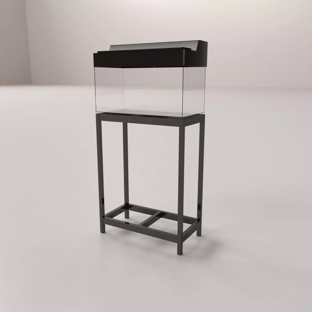 Aquarium with Stand 3D model_0