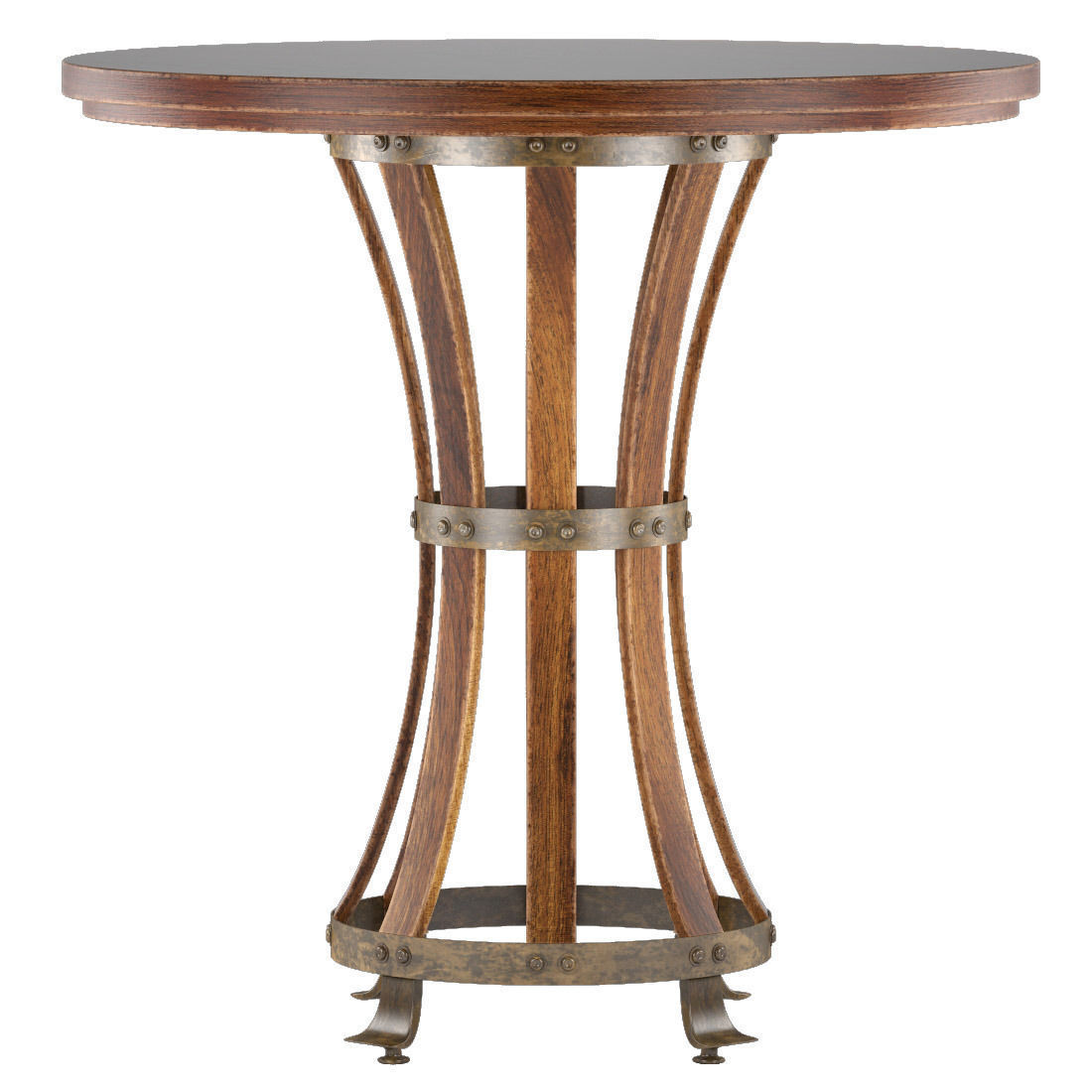 European Farmhouse-Winemaker Tasting Table 3D model_3