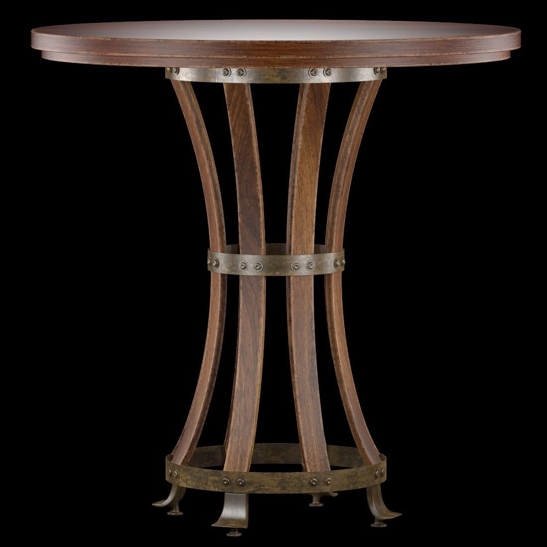 European Farmhouse-Winemaker Tasting Table 3D model_8