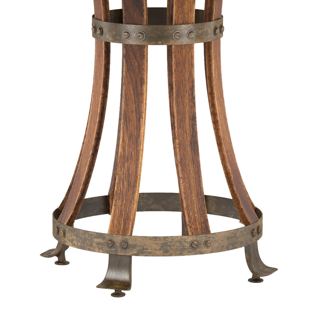 European Farmhouse-Winemaker Tasting Table 3D model_2