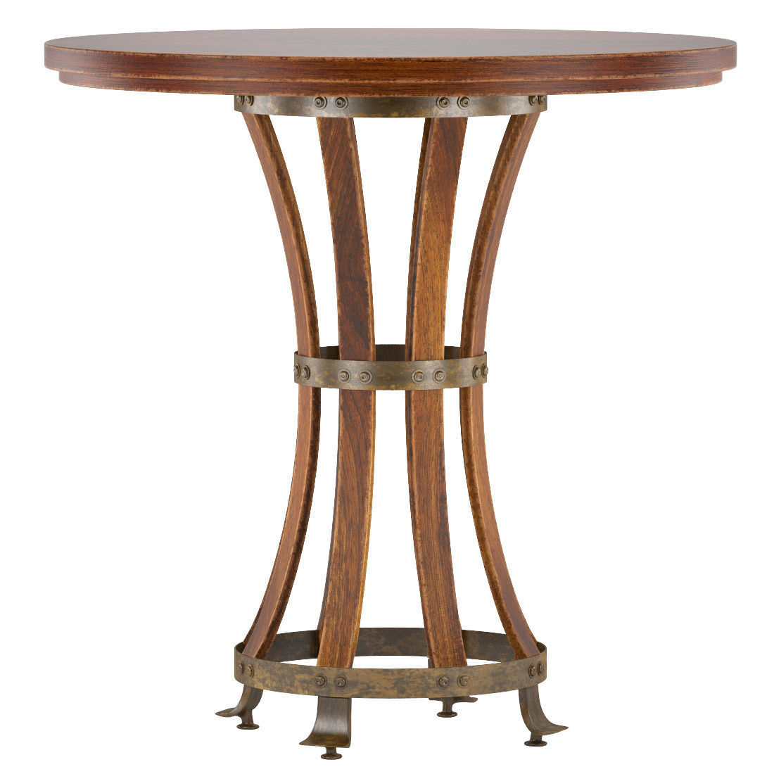 European Farmhouse-Winemaker Tasting Table 3D model_4