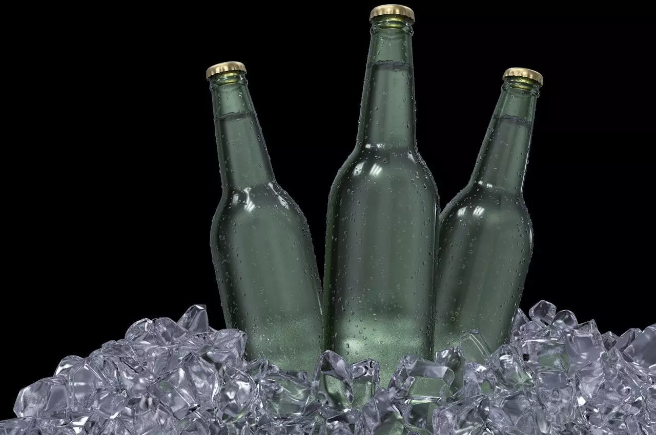 Cold beer 3D model_0