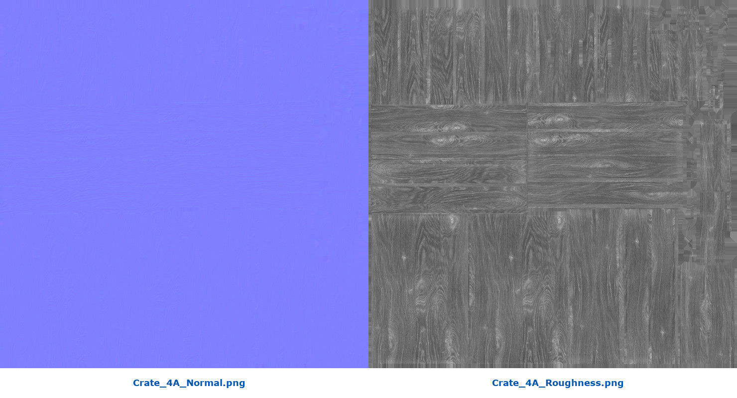 Crate 4A Low-poly 3D model_9