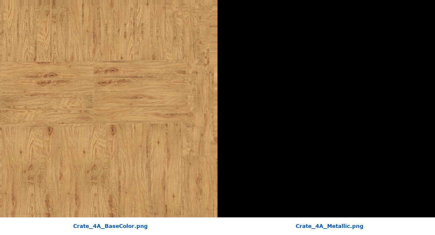 Crate 4A Low-poly 3D model_8