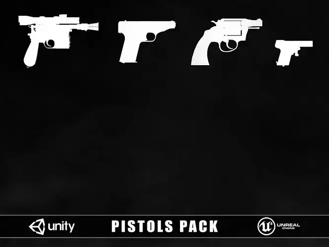 Pistols Pack 3D Model Collection