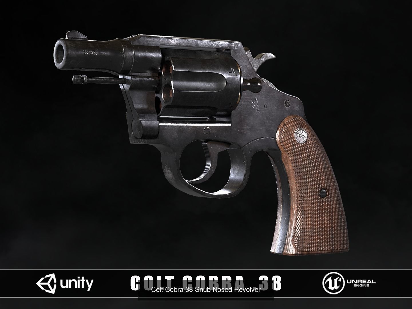 Pistols Pack 3D Model Collection_5