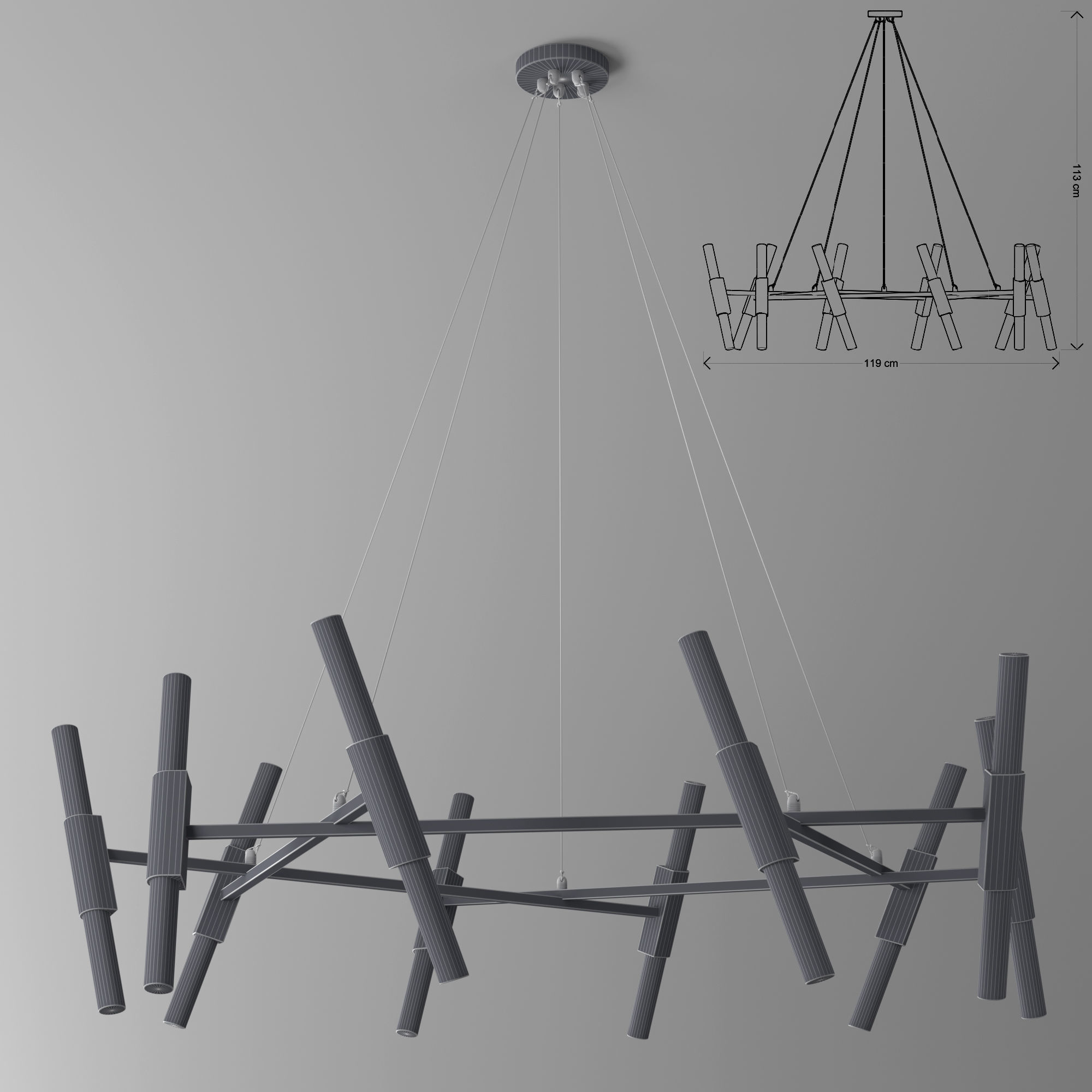 LX53 light 3D model_2