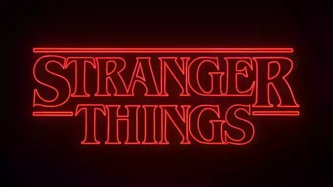 Logo Stranger Things 3D model
