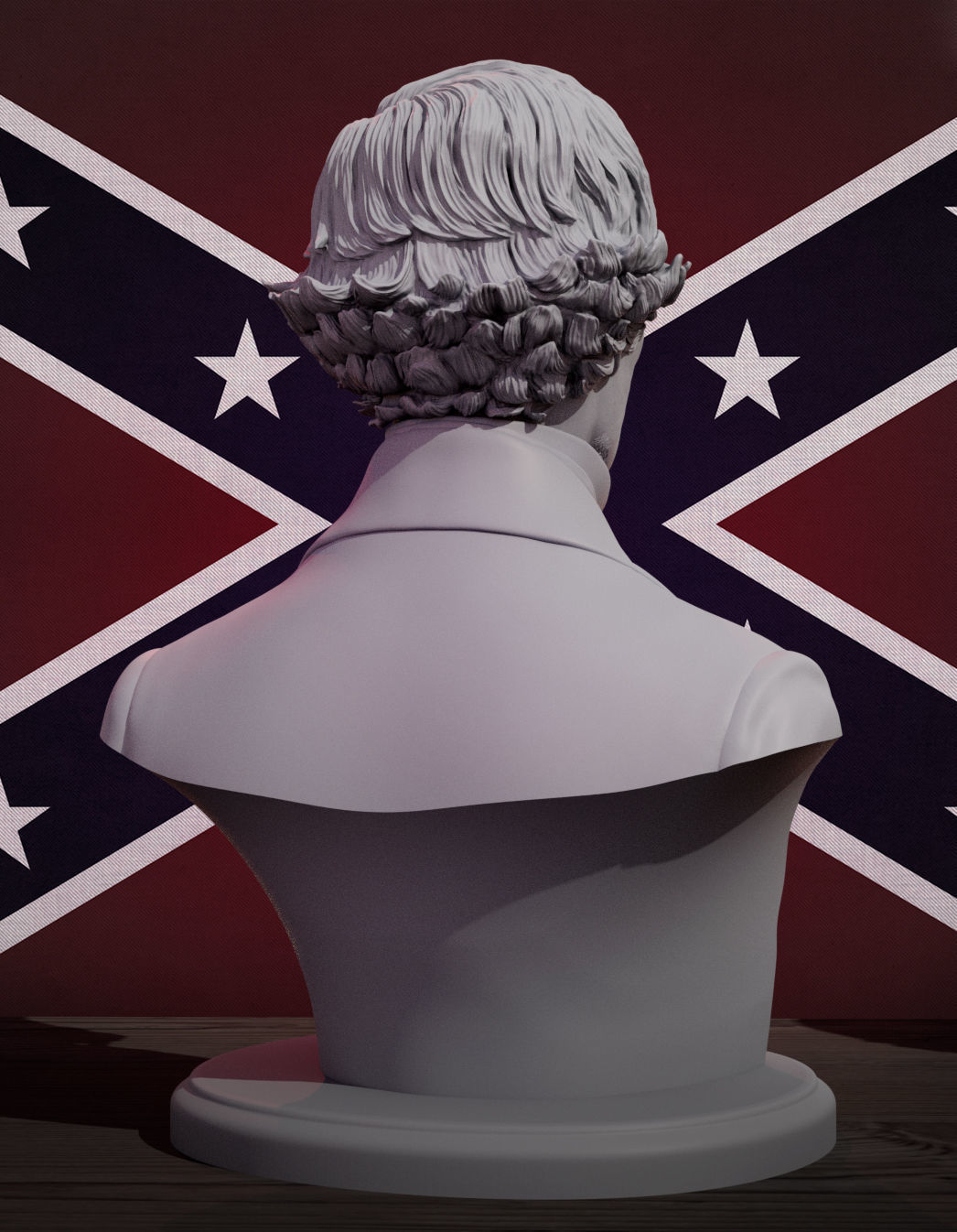 Jefferson Davis 3D print model_6