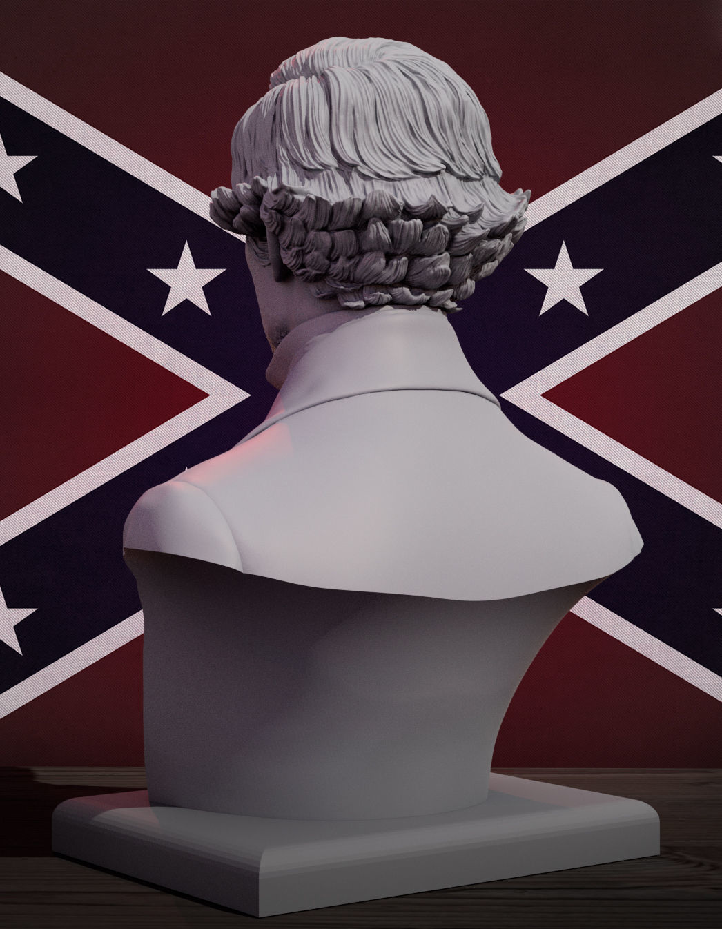 Jefferson Davis 3D print model_7