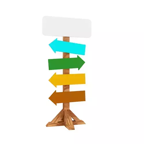 wood sider orientation routing board low-poly 3D model green