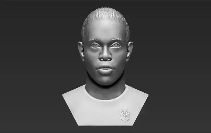 Ronaldinho bust 3D printing ready stl obj formats 3D print model