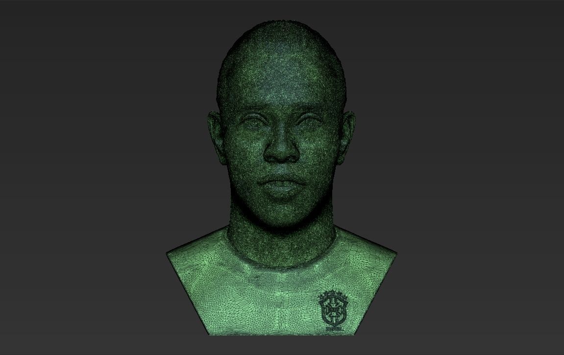 Ronaldinho bust 3D printing ready stl obj formats 3D print model_23