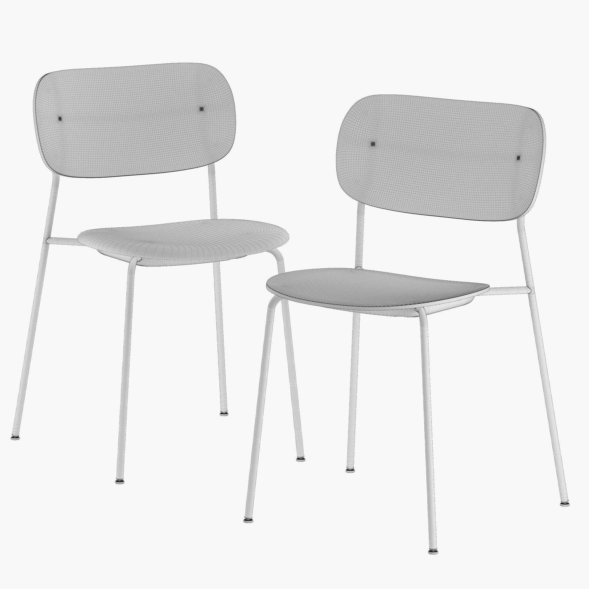 Co Chair by Menu 3D model_7