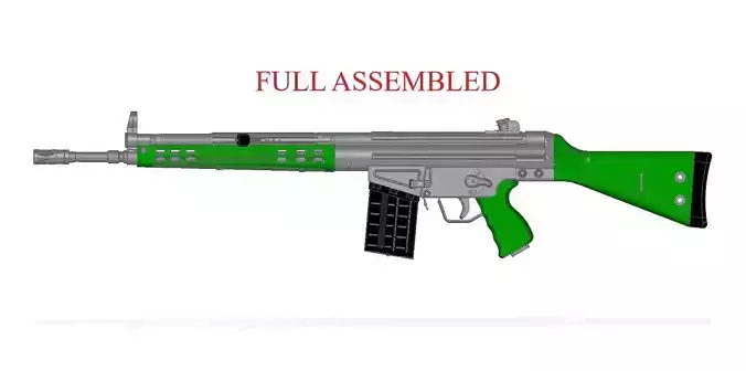 Heckler  Koch G3 3D model