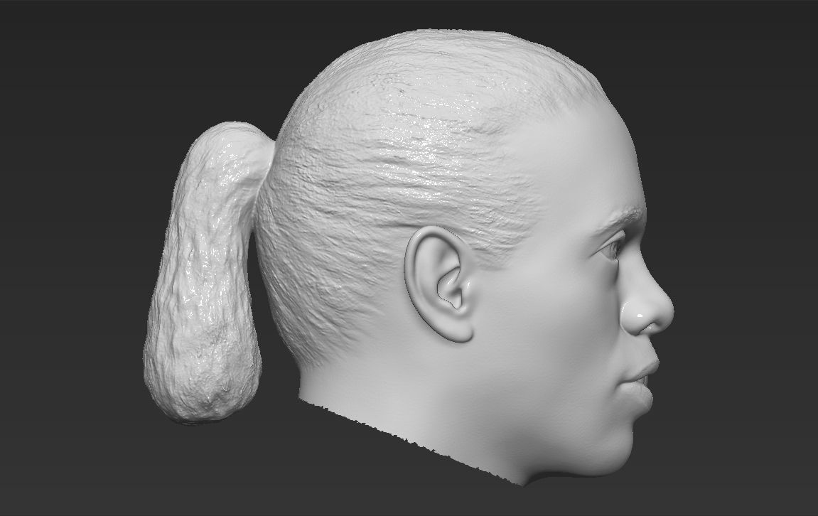 Ronaldinho nba headshot 3D model_27