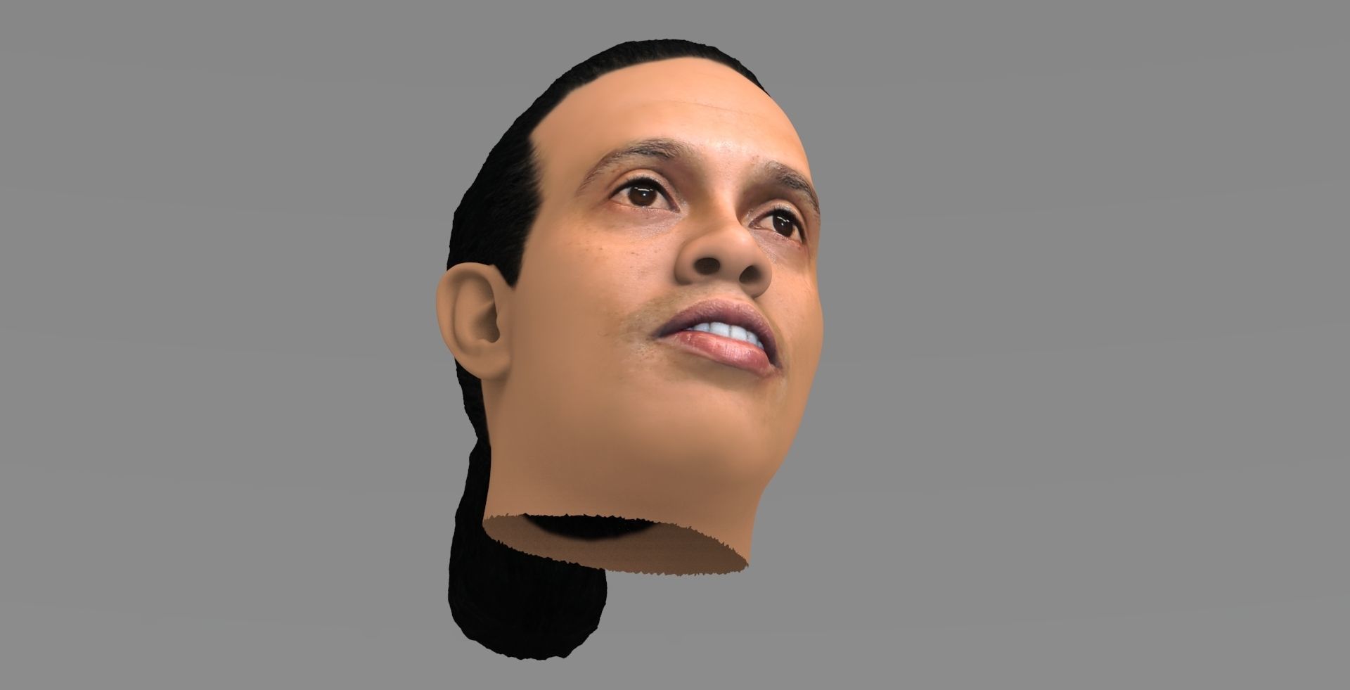 Ronaldinho nba headshot 3D model_11