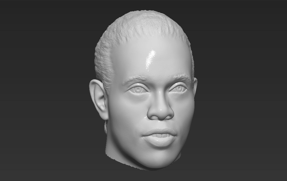 Ronaldinho nba headshot 3D model_29