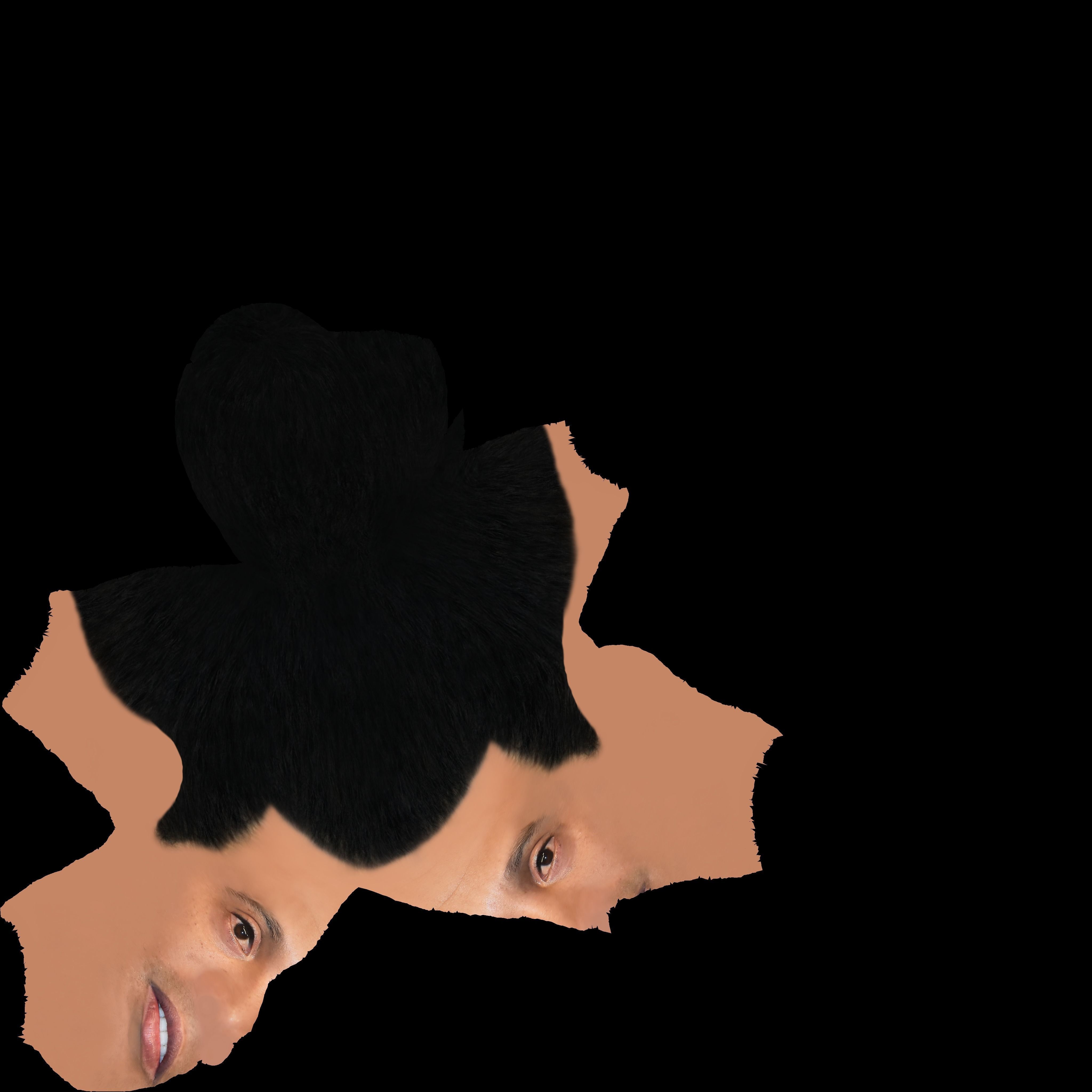 Ronaldinho nba headshot 3D model_19