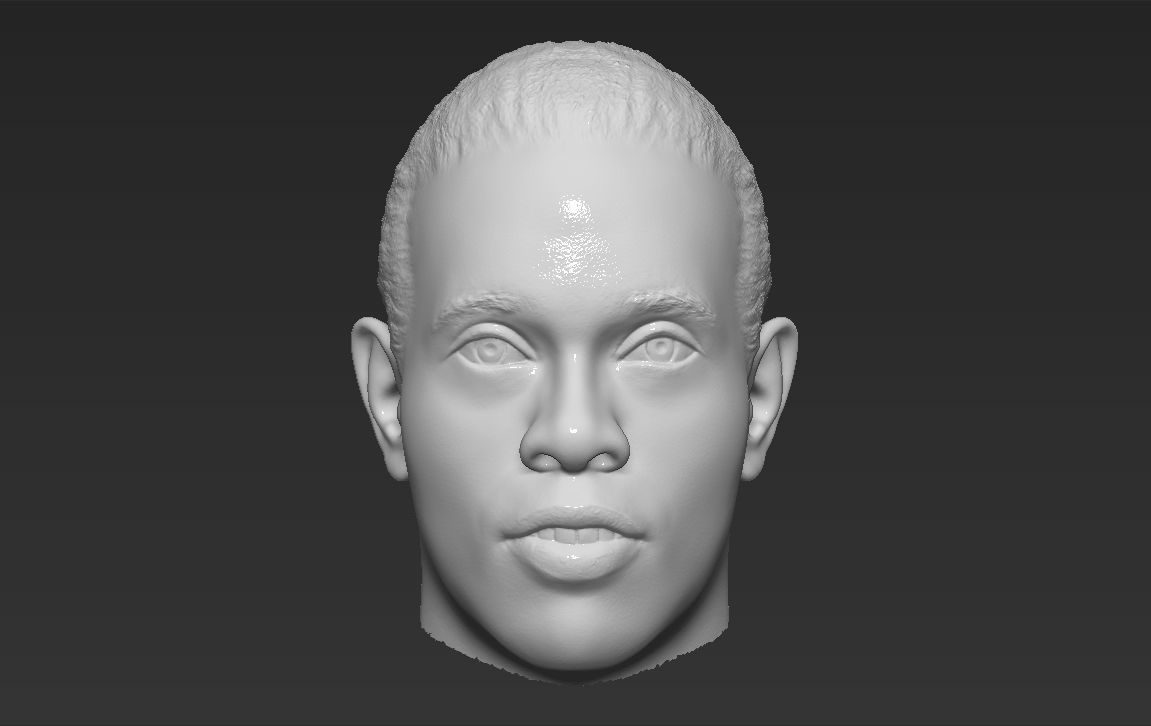 Ronaldinho nba headshot 3D model_20