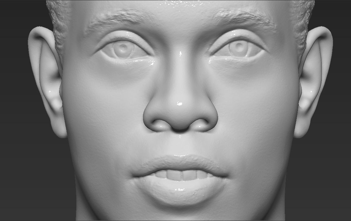 Ronaldinho nba headshot 3D model_35