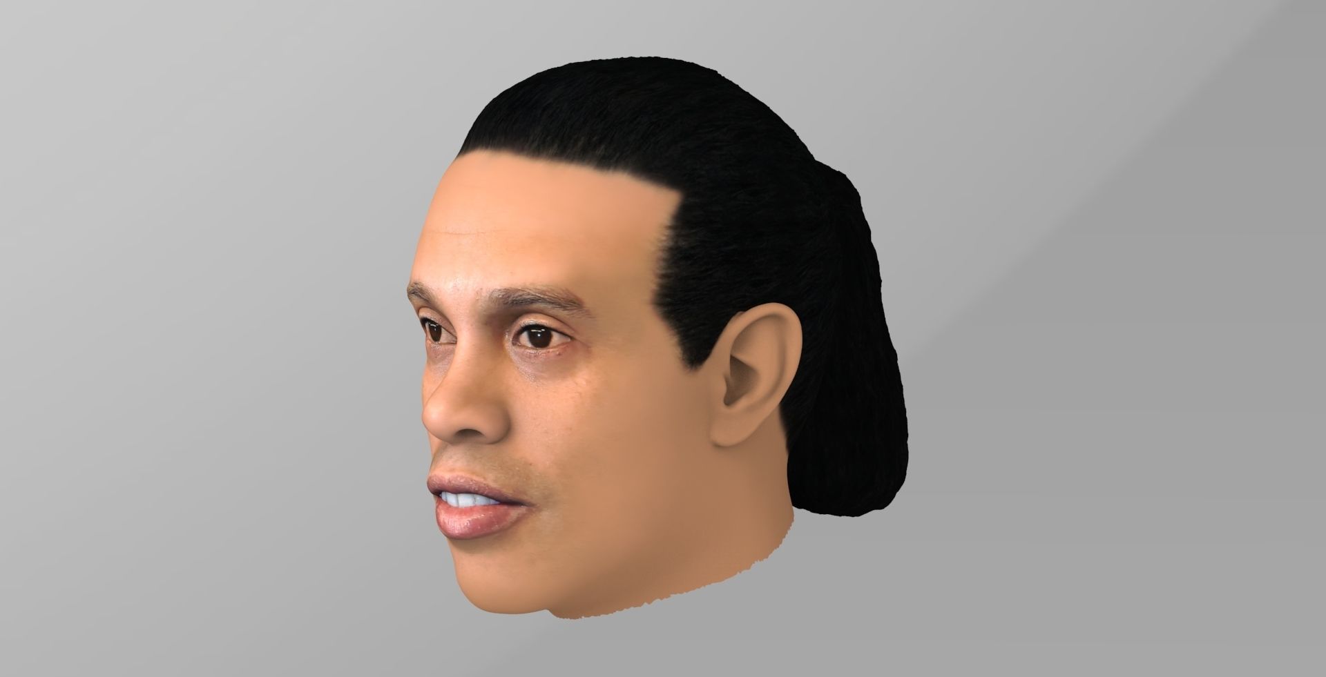 Ronaldinho nba headshot 3D model_2