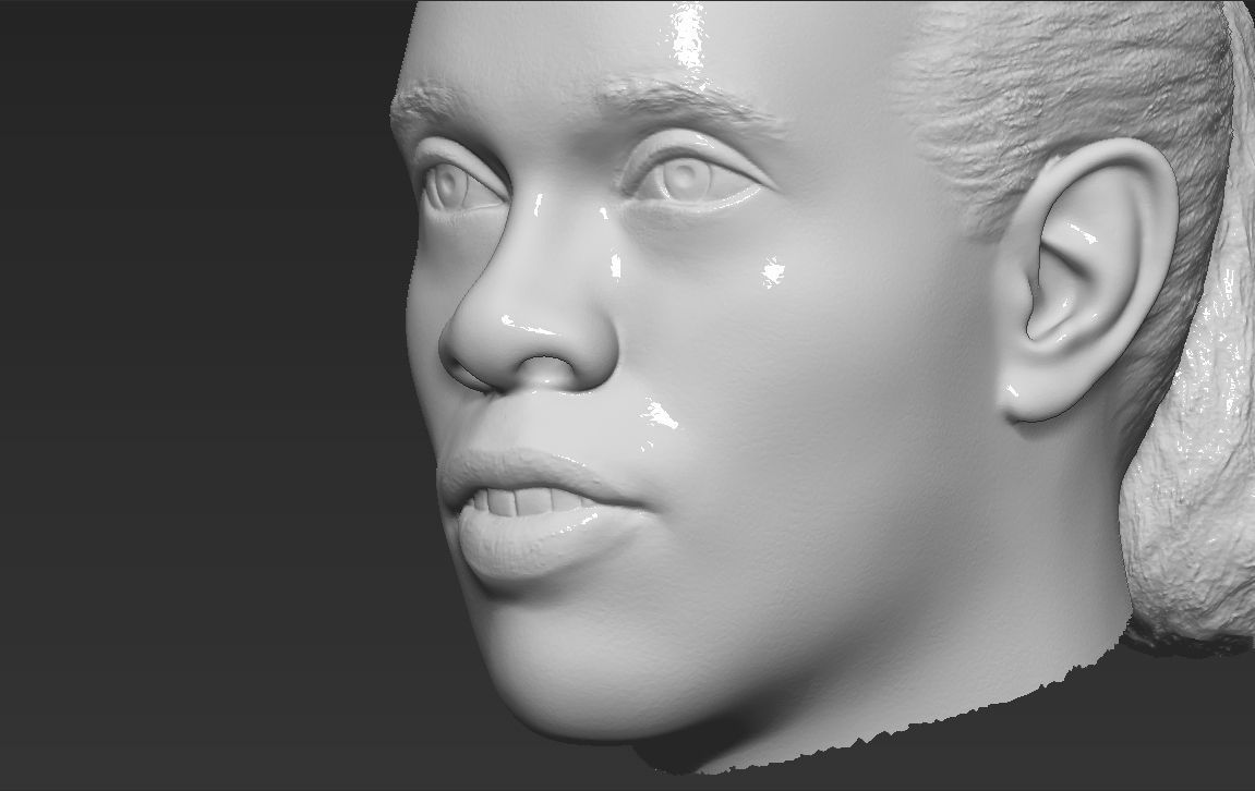 Ronaldinho nba headshot 3D model_37