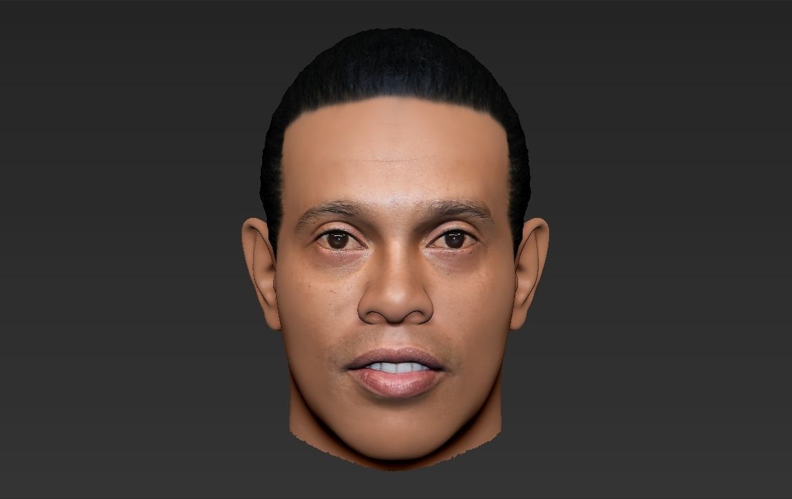 Ronaldinho nba headshot 3D model_13