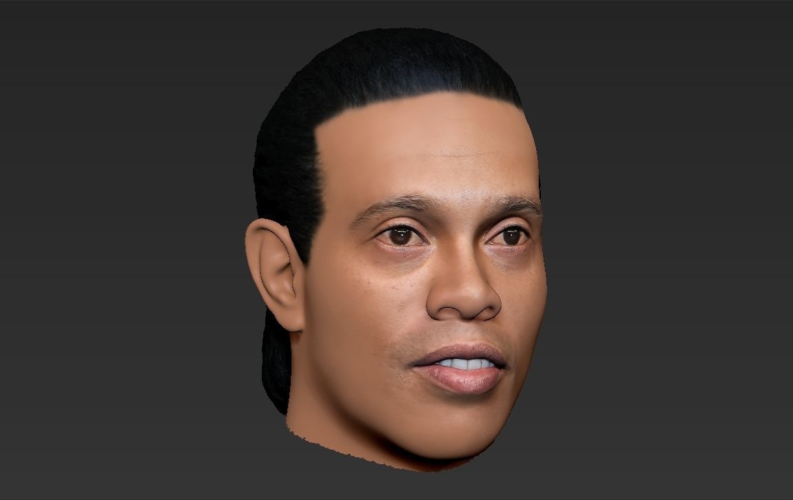 Ronaldinho nba headshot 3D model_14