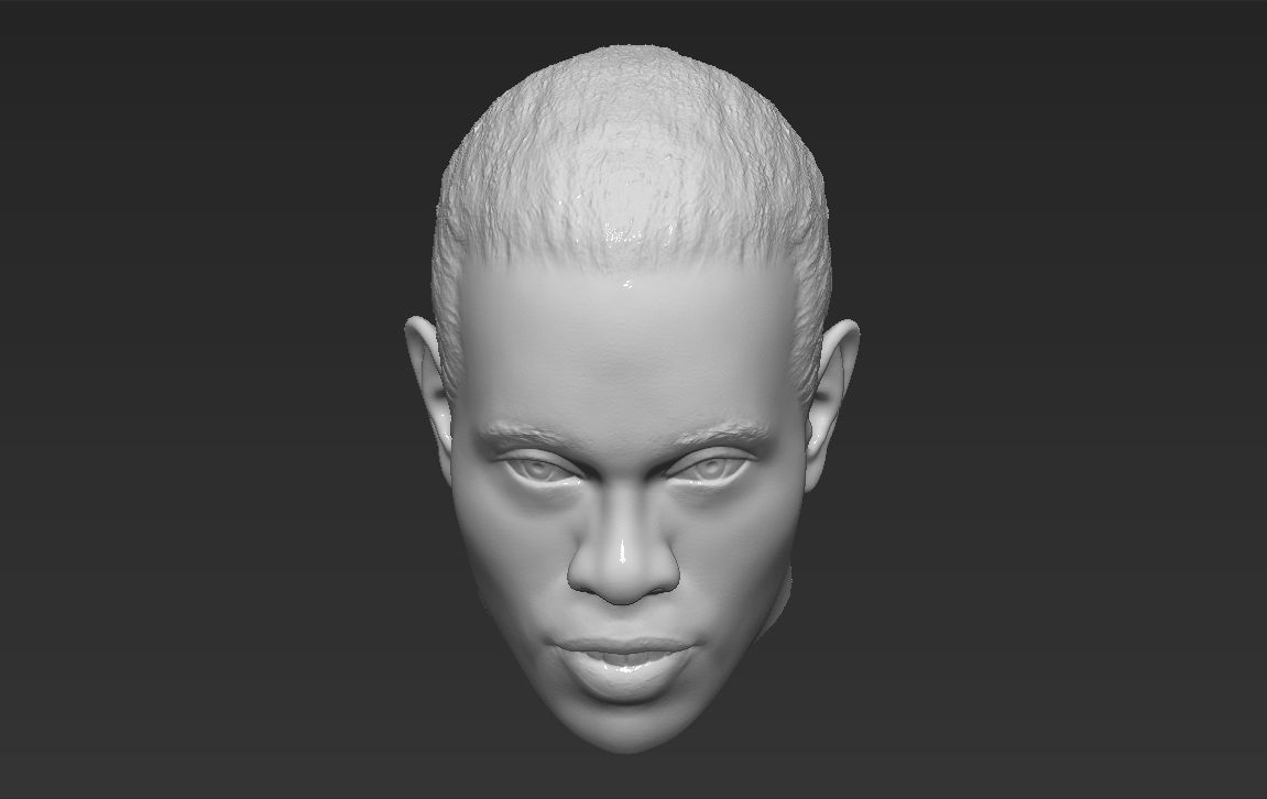 Ronaldinho nba headshot 3D model_32